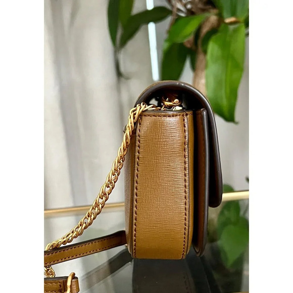 ♦️♦️ AUTHENTIC TORY BURCH BROWN ROBINSON HANDBAG ♦️♦️ - Picture 4 of 9